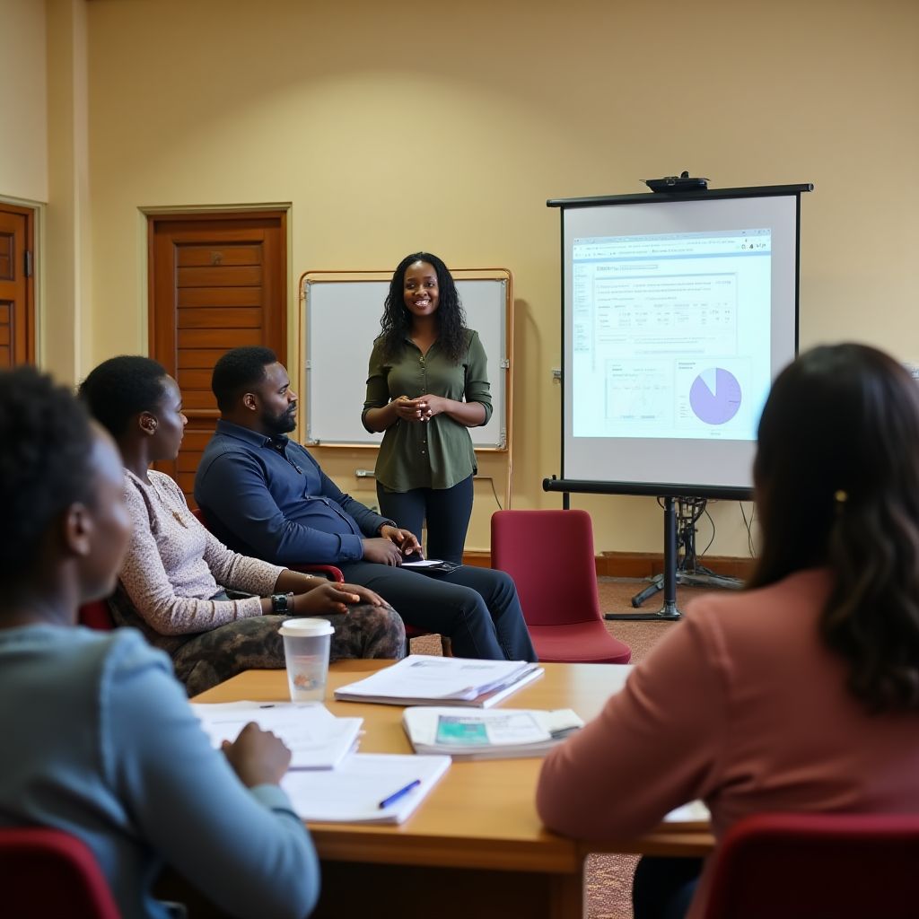 Financial workshop in progress